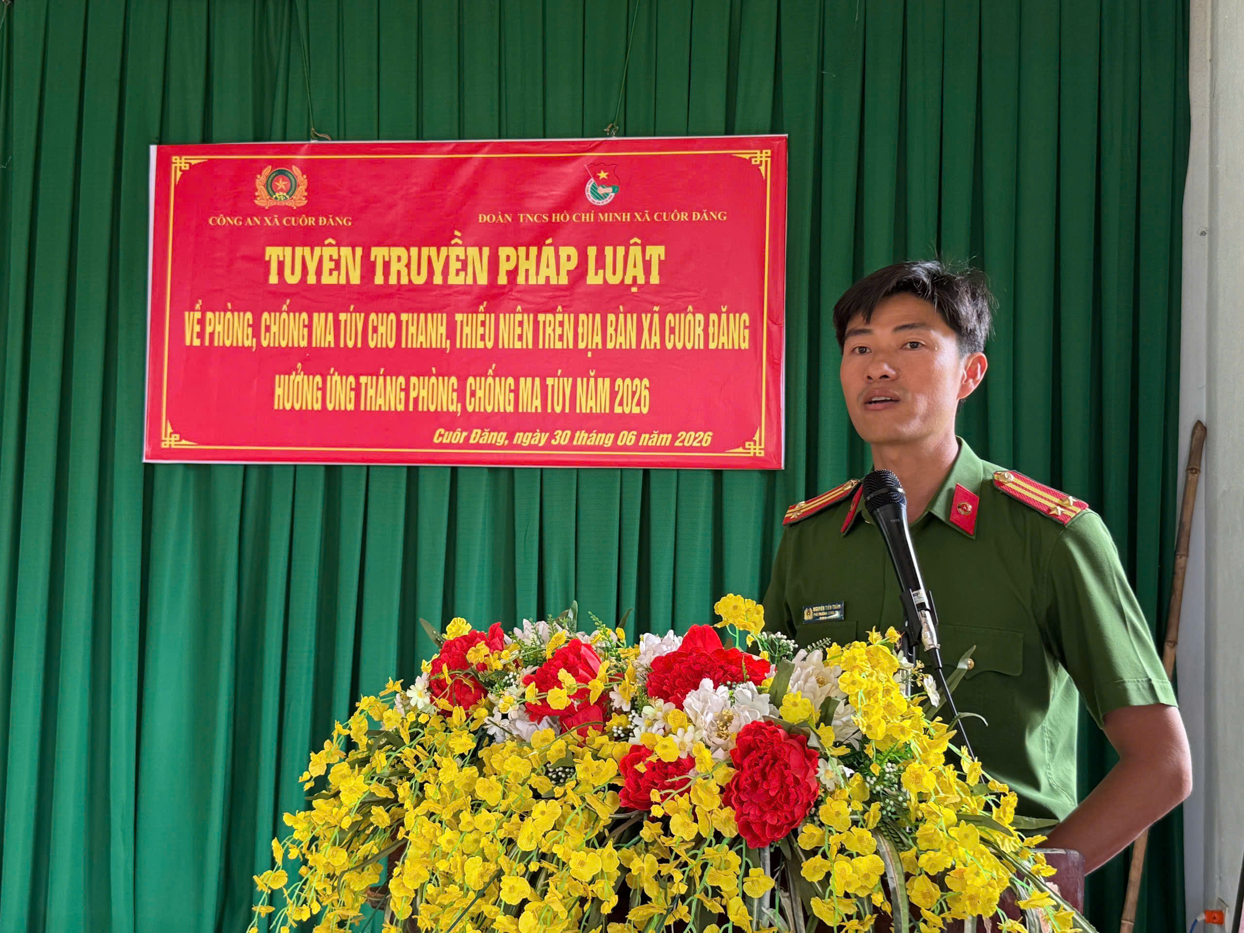 Tuyên truyền pháp luật về phòng, chống ma túy cho thanh, thiếu niên trên địa bàn xã