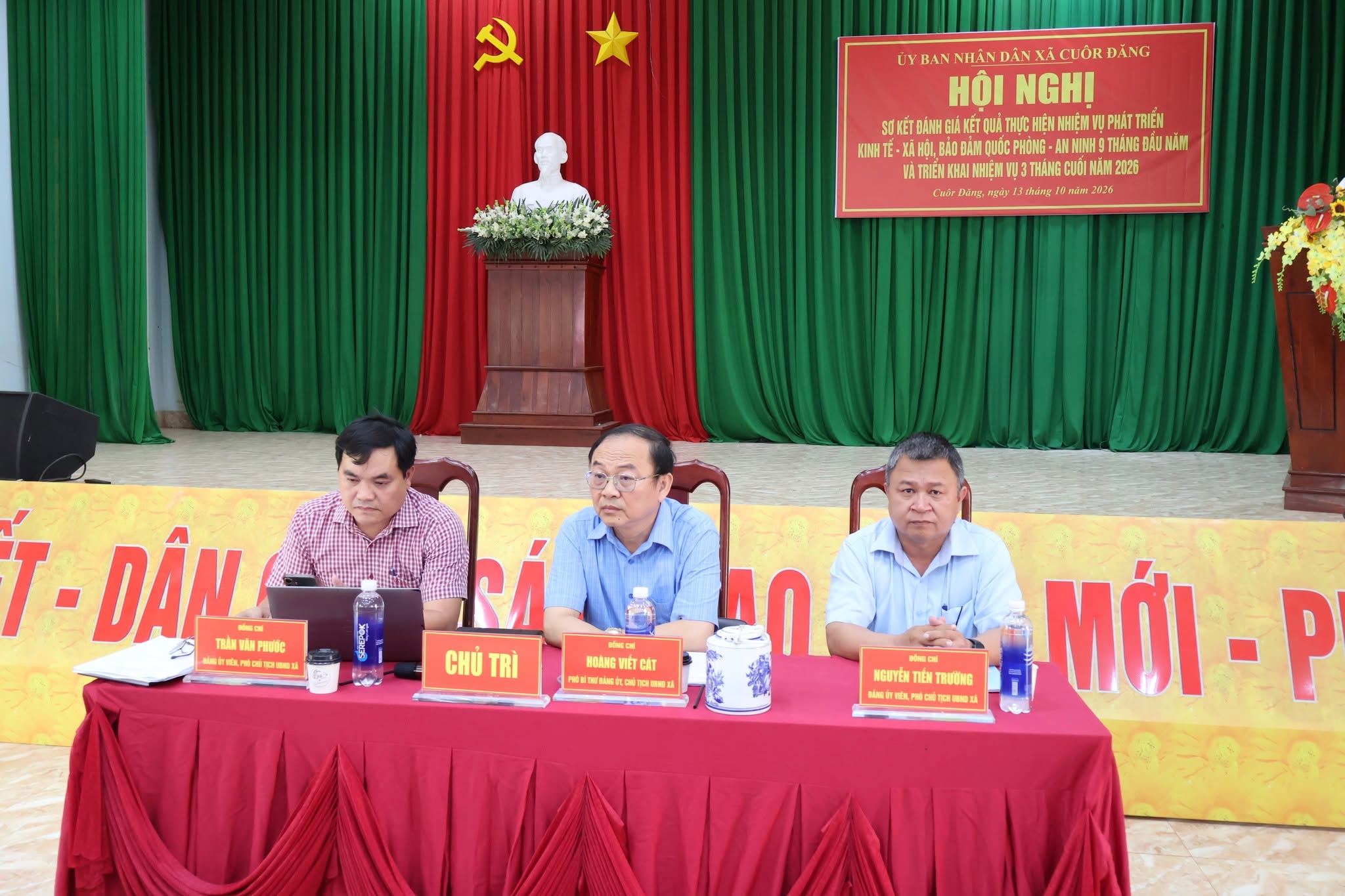 Hội nghị sơ kết đánh giá kết quả thực hiện nhiệm vụ phát triển kinh tế - xã hội, bảo đảm quốc phòng - an ninh 9 tháng đầu năm, triển khai nhiệm vụ 3 tháng cuối năm 2026